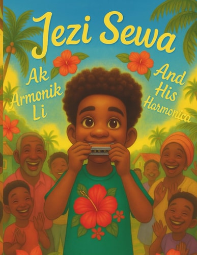 Jezi Sewa Ak Amonik Li / And His Harmonica - Bilingual Illustration Book: A Children's Book in Creole and English - Yon Liv Pou Timoun an Kreyòl Ak an Anglè