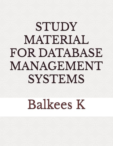 Study Material for Database Management Systems
