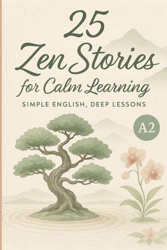 25 Zen Stories for Calm Learning Simple English, Deep Lessons (A2 Level)