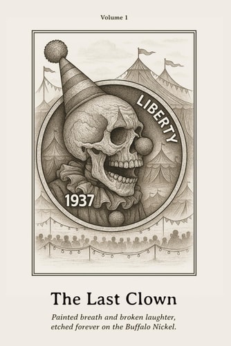 The Last Clown Painted Breath and Broken Laughter, Etched Forever on the Buffalo Nickel.