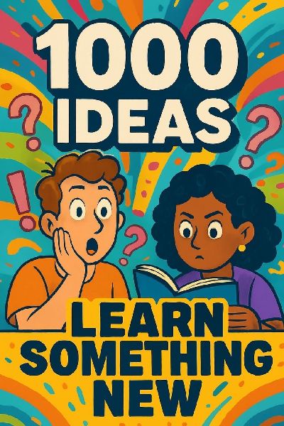1000 Ideas: Learn Something New: Weird facts, cool skills, and brain candy you didnt know you needed.