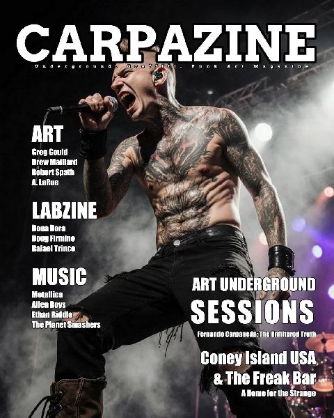 Carpazine Magazine Issue Number 45: underground. Graffiti. Punk Art Magazine