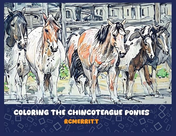 Coloring the Chincoteague Ponies
