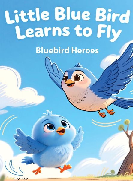 Little Blue Bird Learns to Fly: Picture Book for Toddlers and Preschoolers Ages 3-5 About  Bravery and Trying New Things