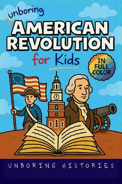 Unboring American Revolution for Kids: Funny, Interesting, Concise Guide to a Time of Freedom, Tea Parties, and Totally Epic Battles You Wont Believe Are True