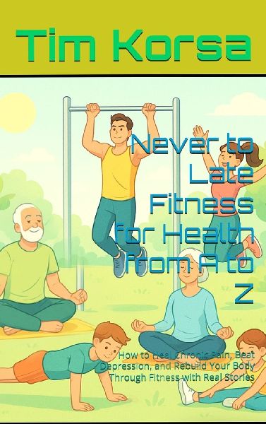 Never to Late Fitness for Health from A to Z: How to Heal Chronic Pain, Beat Depression, and Rebuild Your Body Through Fitness with Real Stories