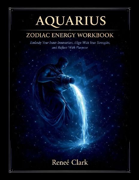Aquarius Zodiac Energy Workbook: Think Differently, Embrace Change, and Align With Your Vision Through Reflection, Shadow Work, and Intentional Growth