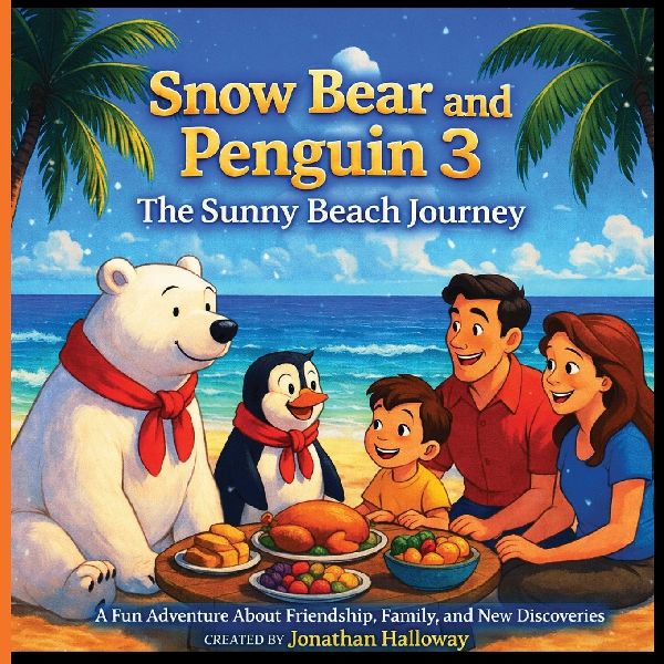 Snow Bear and Penguin 3 The Sunny Beach Journey: A Fun Adventure About Friendship, Family, and New Discoveries
