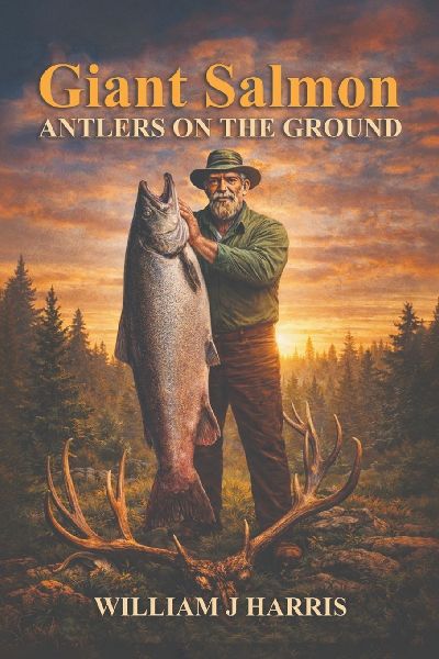 Giant Salmon Antlers On the Ground