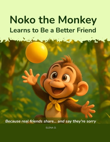 Noko the Monkey Learns to Be a Better Friend Because Real Friends Share... and Say They're Sorry