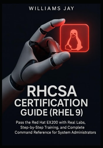 RHCSA Certification Guide (RHEL 9) Pass the Red Hat EX200 with Real Labs, Step-by-Step Training, and Complete Command Reference for System Administrators