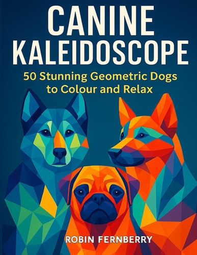 Canine Kaleidoscope: Beautiful Geometric Dog Designs to Colour and Unwind