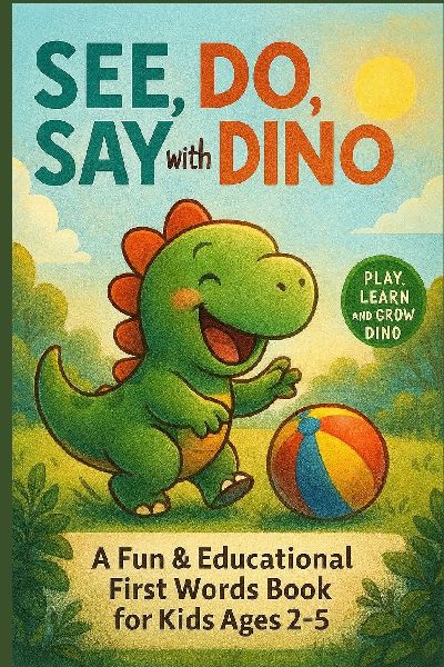 See, Do, Say with Dino: A Fun & Educational First Words Book for Kids Ages 2-5