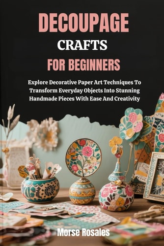 DECOUPAGE CRAFTS FOR BEGINNERS: Explore Decorative Paper Art Techniques To Transform Everyday Objects Into Stunning Handmade Pieces With Ease And Creativity