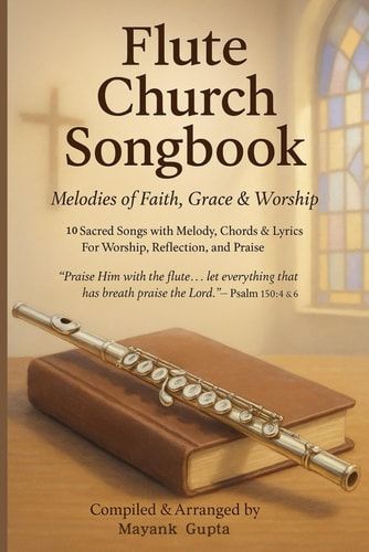 Flute Church Songbook 10 Beloved Hymns with Melody, Lyrics, and Chords for Worship & Devotion