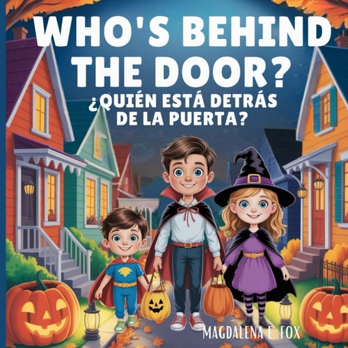 Who's Behind the Door? / ¿Quién Está Detrás de la Puerta? A Halloween Adventure in English and Spanish. Bilingual Book for Kids