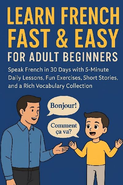 Learn French Fast & Easy for Adult Beginners: Speak French in 30 Days with 5-Minute Daily Lessons, Fun Exercises, Short Stories, and a Rich Vocabulary Collection