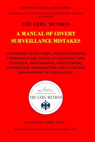 A Manual of Covert Surveillance Mistakes Covert Surveillance Books