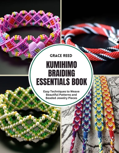 Kumihimo Braiding Essentials Book Easy Techniques to Weave Beautiful Patterns and Beaded Jewelry Pieces