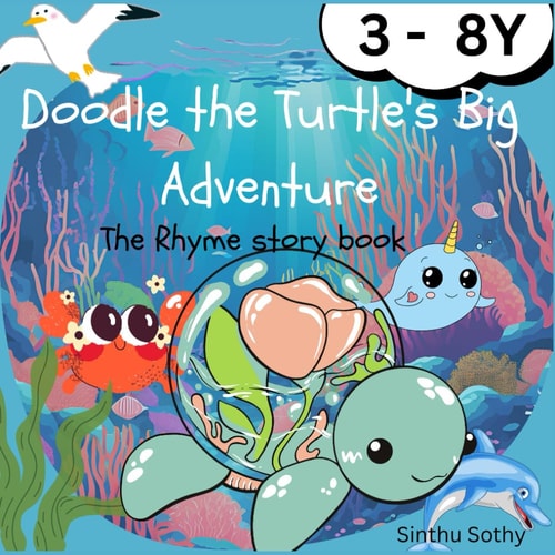 Doodle the Turtle's Big Adventure Children Rhyme Story Book