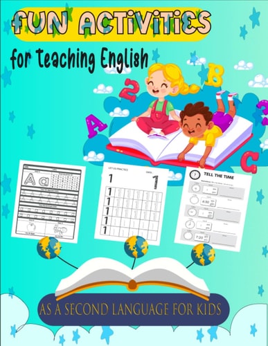 Fun Activities for Teaching English as a Second Language for Kids Handwriting & Time-Telling Skills, Learn Numbers & Clocks Step by Step