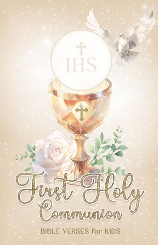 First Holy Communion Bible Verses for Kids Gift for Catholic Girls and Boys