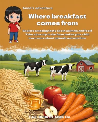 Anna's Adventure - Where Breakfast Comes From! Explore Amazing Facts about Animals and Food! Take a Journey to the Farm and Let Your Child Learn More about Animals and Nutrition.