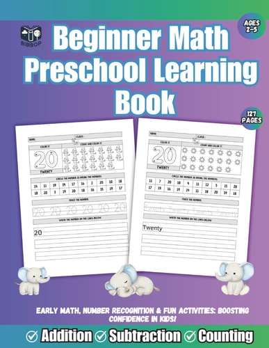 Beginner Math Preschool Learning Book Step-by-Step Math Fun