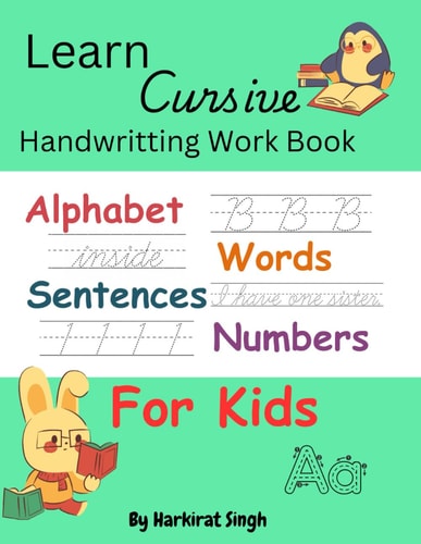 Learn Cursive Handwriting Work Book
