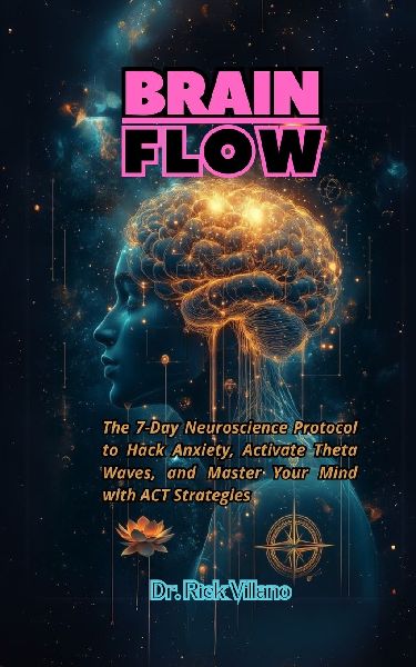 BRAIN  FLOW: The 7-Day Neuroscience Protocol to Hack Anxiety, Activate Theta Waves, and Master Your Mind with  ACT Strategies