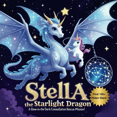 Stella the Starlight Dragon A Glow-in-the-Dark Constellation Rescue Mission: An Interactive Bedtime Story About Teamwork, Never Giving Up & Hidden Star Search Activities