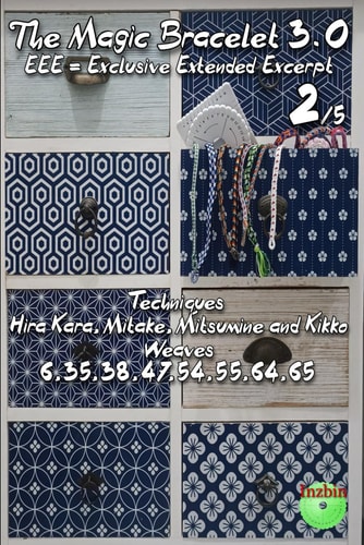 The Magic Bracelet 3.0 - Exlusive Extended Excerpt 2 Techniques Hira Kara, Mitake, Mitsumine and Kikko (Weaves 6,35,38,47,54,55,64,65)