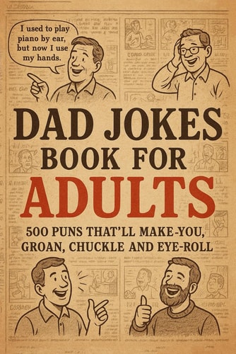 Dad Jokes Book For Adults 500 Funny Dad Jokes with Hilarious Puns, Cheesy One-Liners, and Eye-Rolling Laughs to Start Your Day with a Smile Or End It with a Laugh