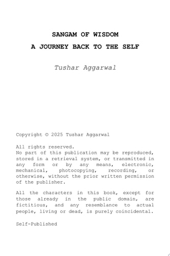 SANGAM OF WISDOM A JOURNEY BACK TO THE SELF
