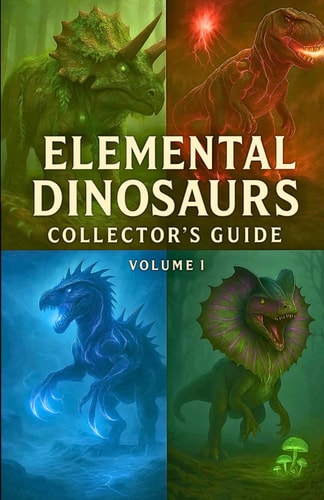Elemental Dinosaurs Collector's Guide VOL.1: A Fun, Illustrated Fantasy Dinosaur Book with Powers, Stats, and Facts for Kids Ages 4-16