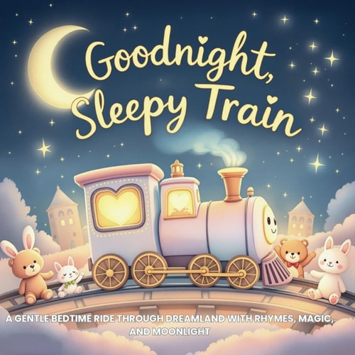 Goodnight, Sleepy Train A Gentle Bedtime Ride Through Dreamland with Rhymes, Magic, and Moonlight