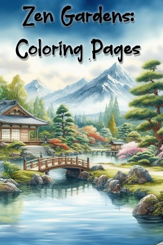 Zen Gardens Coloring Pages A Journey Through Japanese Landscapes
