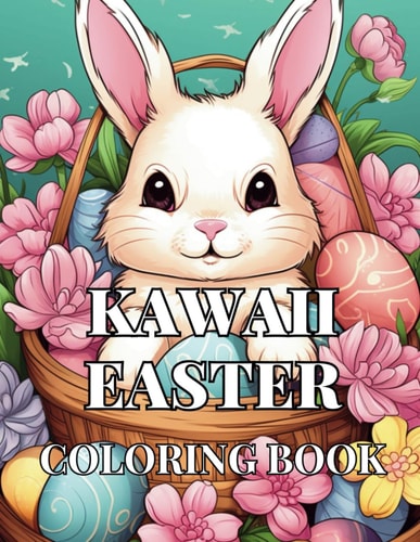 Kawaii Easter Delight Children's Coloring Book 62 Unique Cute, Adorable Easter-Themed Coloring Book