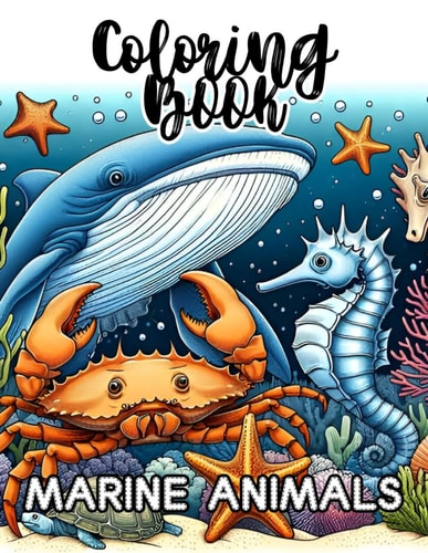 Coloring Book Marine Animals