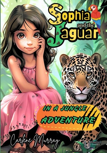 Sophia and the Jaguar in a Jungle Adventure