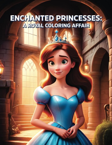 Enchanted Princesses A Royal Coloring Affair: Dive Into Fairy Tale Splendor with 38 Beautiful Princess Designs