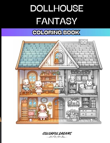 Dollhouse Fantasy Coloring Book