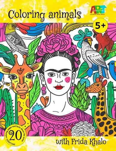 Coloring Animals with Frida Kahlo
