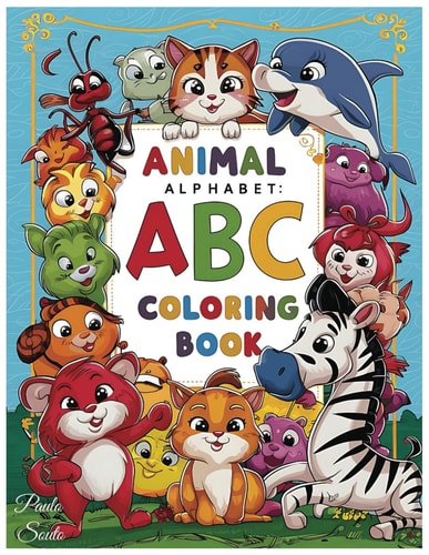 ABC Coloring Book for Kids Fun Alphabet Learning with Animals - Educational Activity Pages for Ages 2-6, Perfect for Toddlers & Preschoolers