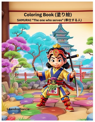Coloring Book (塗り絵) SAMURAI "The One who Serves" (奉仕する人)