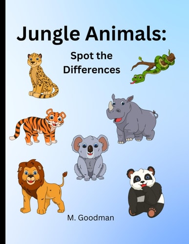 Jungle Animals Spot the Differences