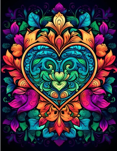 Love Mandala Coloring Book