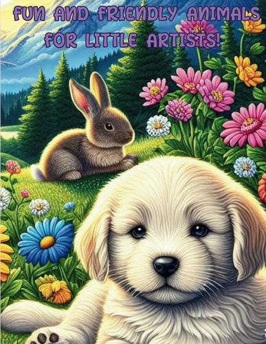 FUN AND FRIENDLY ANIMALS FOR LITTLE ARTISTS! Have Fun with Our Cute Animals!!! +90 Coloring... Pictures!.