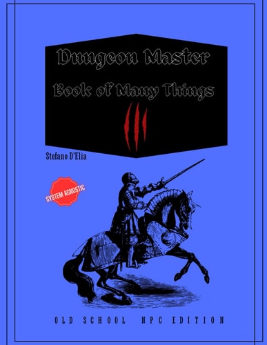 Dungeon Masters Book of Many Things III Old School NPC Edition