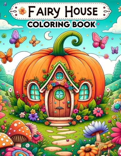 Fairy House Coloring Book Et Your Imagination Soar as You Color Your Way Through this Delightful Book, Filled with Charming Fairy Houses that Capture the Whimsy and Magic of Enchanted Realms